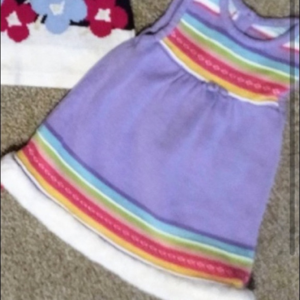 Purple Winter Penguin Sweater Dress size 12-18 months